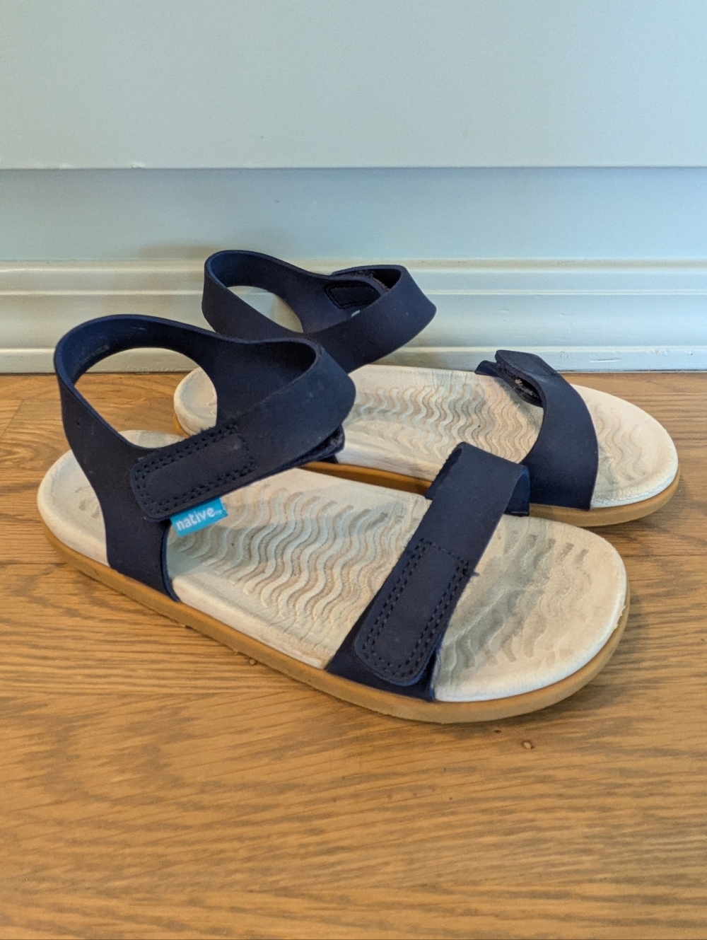Native Kids Navy Adjustable Sandals
